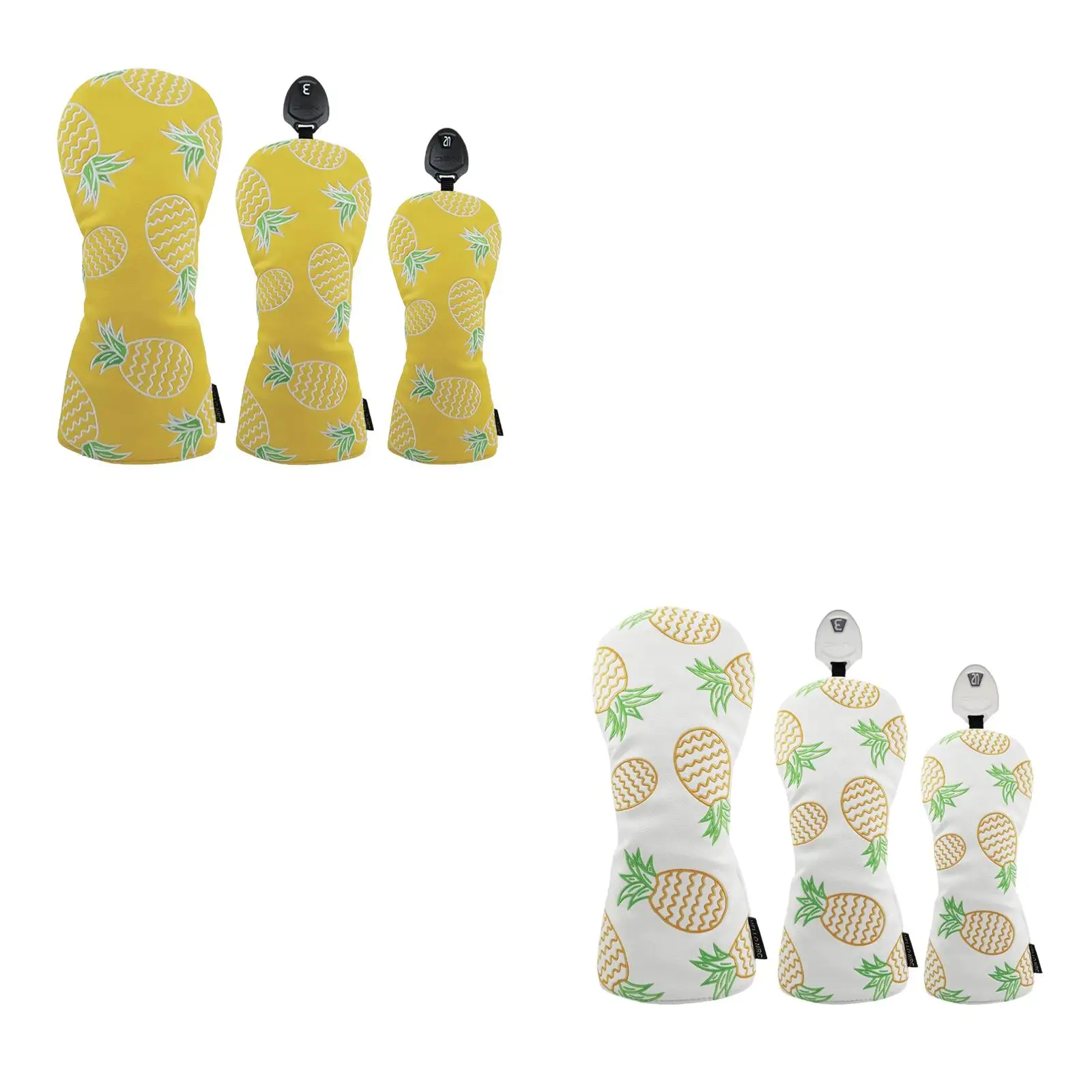 

3 шт., головной убор для гольфа, деревянный головной убор для гольфа, модный портативный чехол из искусственной кожи для гольф-клуба, протектор для спорта, взрослых, подарок на открытом воздухе