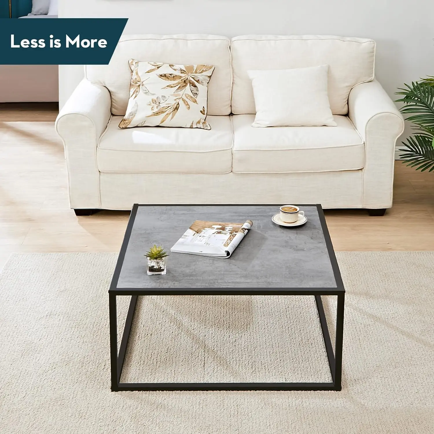 

Small Coffee Table Square Modern Coffee Tables for Small Spaces Low Center Table for Living Room Office