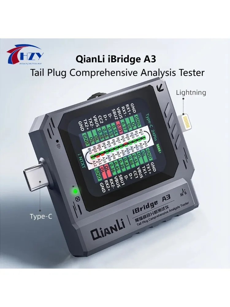 QianLi IBridge A3 Lightning Type-C Ladeanschluss-Analysator für iPhone zur Fehlererkennung und Reparatur