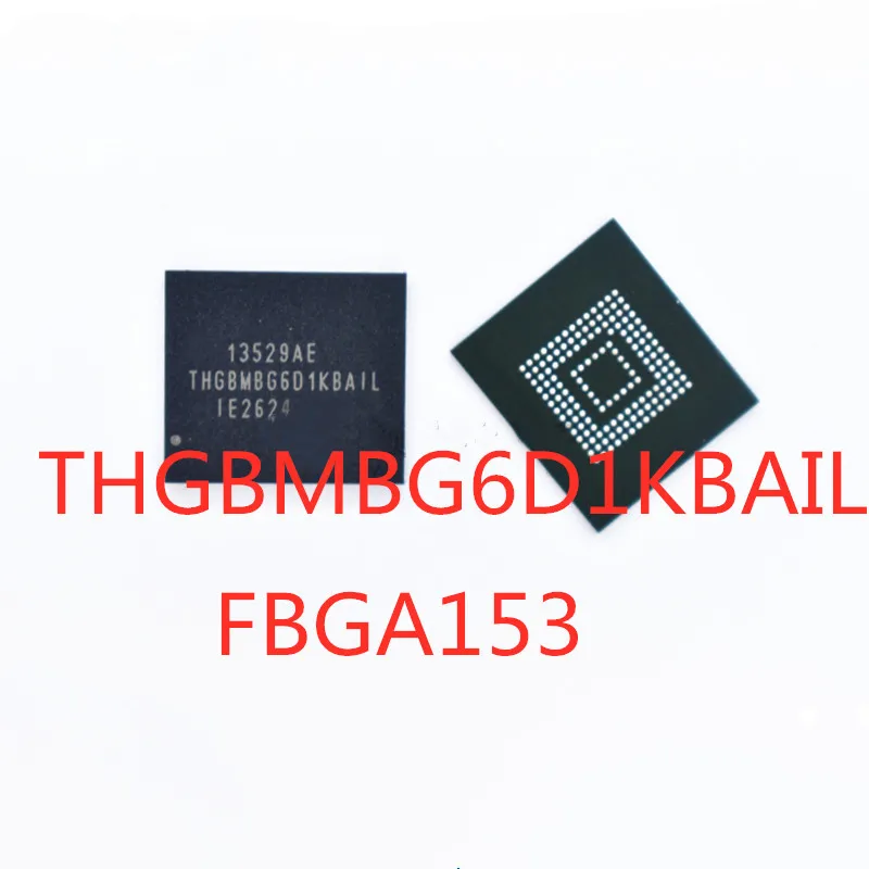 2PCS/LOT 100% Quality  THGBMBG6D1KBAIL FBGA153 8GB master solid-state memory chip In Stock New Original