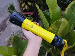 FITECH F18 Professional Diver Scuba Diving Flashlight 1000 Lumen,21000mah Battery, 25H Runtime, USB C Rechargeable,Yellow Torch