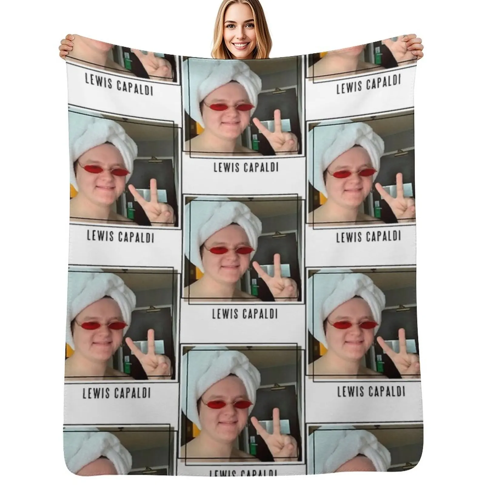 

Lewis Capaldi (9) Throw Blanket Winter beds manga cosplay anime Blanket