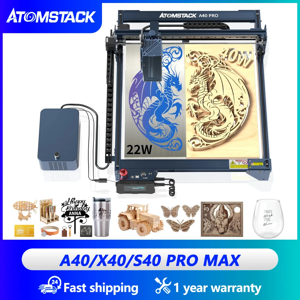 

Atomstack A40 S40 X40 Pro Max 210W Laser Cutting Machine 48W With Wifi Air Assisted Wood Metal Cutting Cnc Engraving Machine