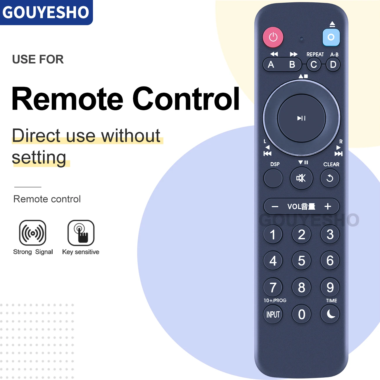 New Replacement Remote Control For Yamaha WS19340 CRX-040 MCR-040