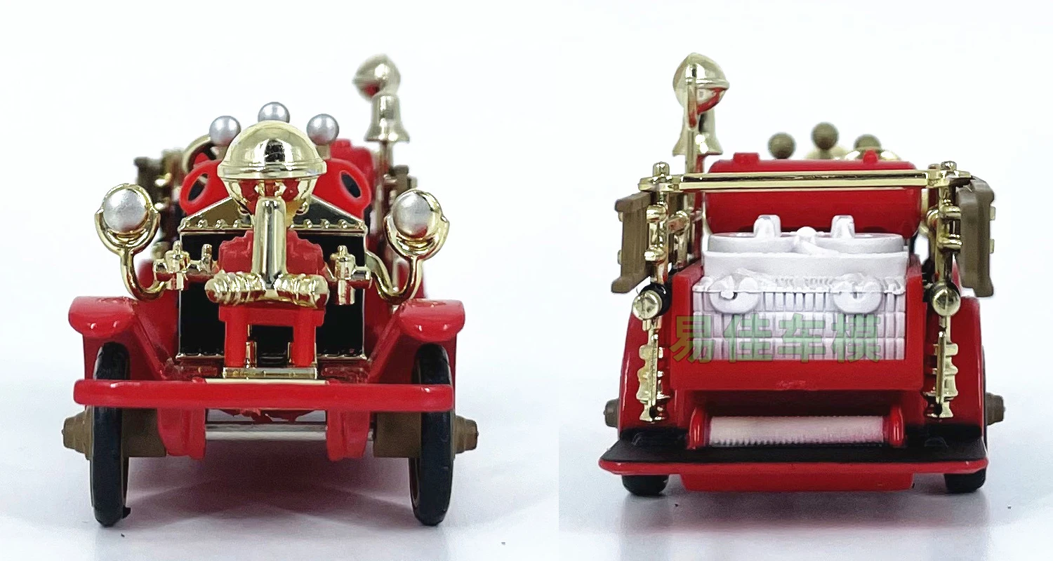 Diecast escala 1:64 americano 1924 motor de bomberos coche en miniatura de aleación juguete coleccionable regalo recuerdo adorno de exhibición