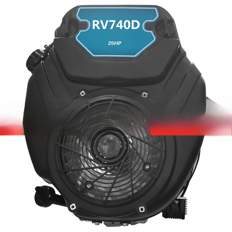 

Вертикальный вал RV740D, 25 л.с., двухцилиндровый бензиновый двигатель, сиденье для кошения газона