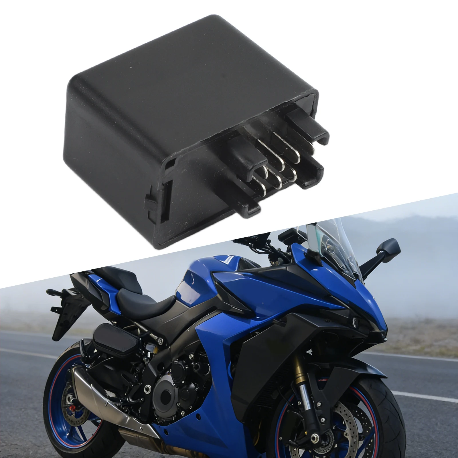 About 40x24x32mm 7-Pin LED Flasher Relay Power Efficiency Straightforward Setup for versatile Compatibility Easy Installation