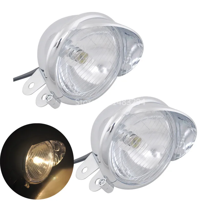 For Harley Touring Bobber Chopper Custom Accesorios moto Motorcycle LED Bullet Auxiliary Lights Driving Passing Spot Fog Light