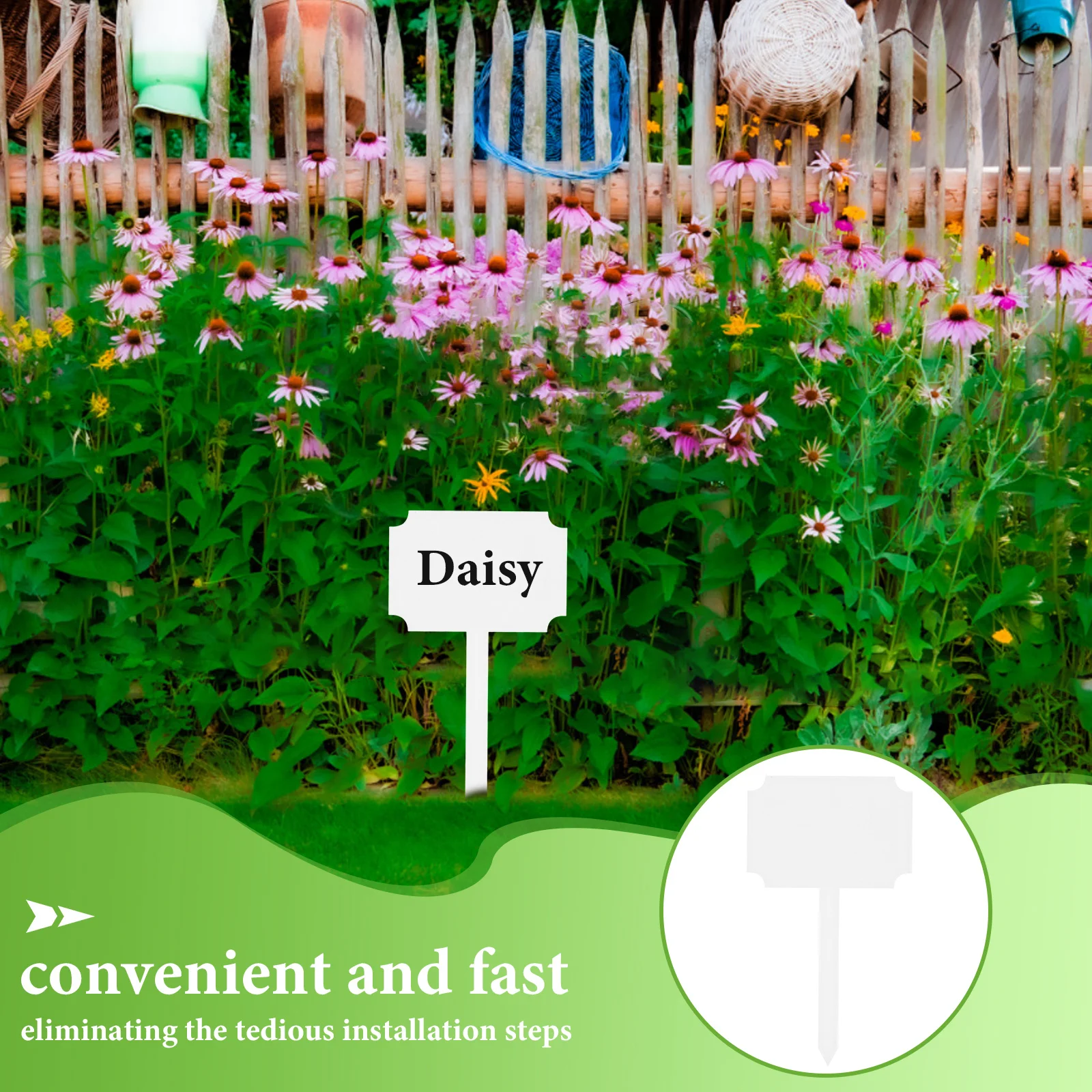 

Heat Transfer Acrylic Garden Plant Labels Durable Easy Use Markers for Potted Plants Greenhouses Indoor Gardens