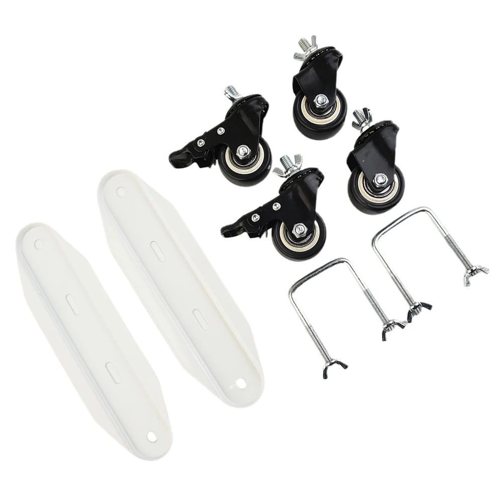 2pcs Casters Stand Designed for Hydroelectric Radiator Electric Heater with Mobile Pulley Bracket for Easy Handling