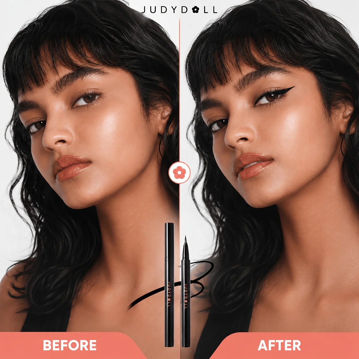 JUDYDOLL INK GLIDER LONGLASTING LIQUID EYELINER INTENSE BLACK Precise Smooth Glide Rich Black Shade Long Lasting Waterproof Dail view 3