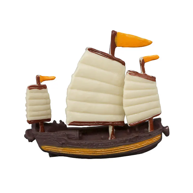 Miniatur Simulation DIY Ozean-gehen Segelschiff Modell Retro Action-figuren Spielzeug Ornament Zubehör für Sammler