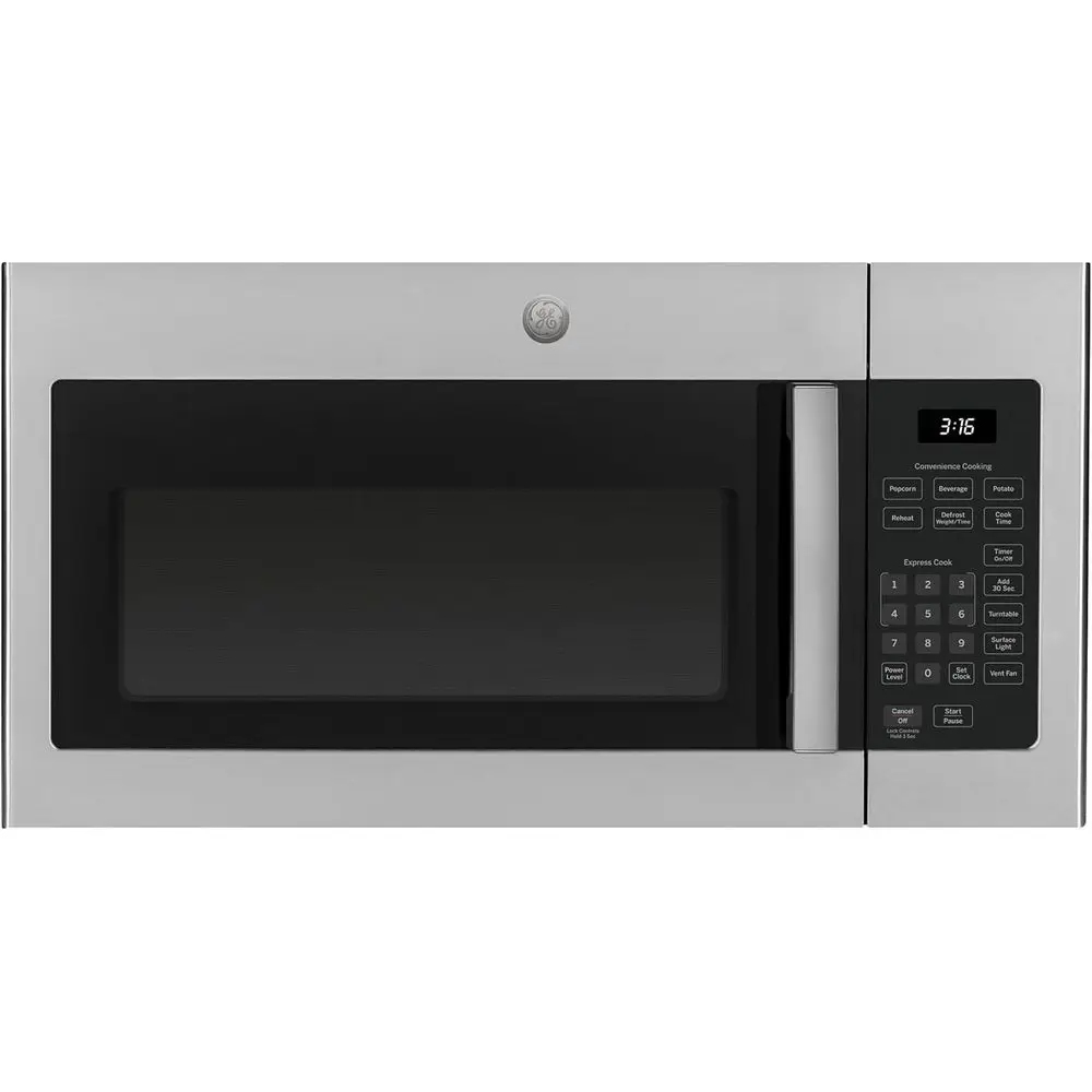 

30" Over-the-RanMicrowave, 1.6 Cu. t., 1000 Watts, 300 CM Hood Vent, LED Lighting, Auto rost, Easy Mount Install, StainlSteel, J