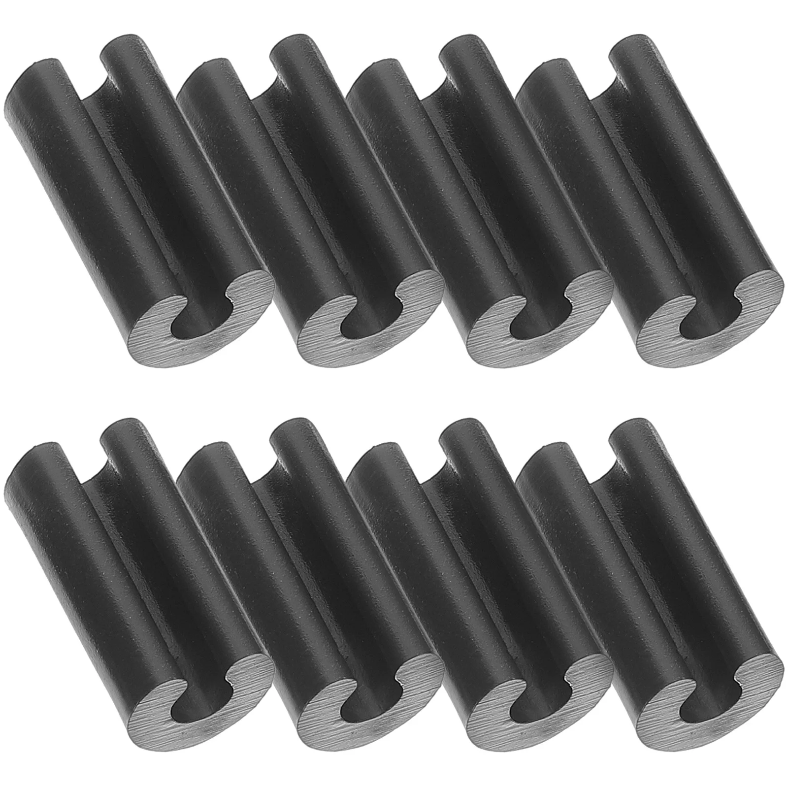 50 Pcs Sink Mats Rubber Protector Black Wire Protectors for Kitchen Feet Grid Cord