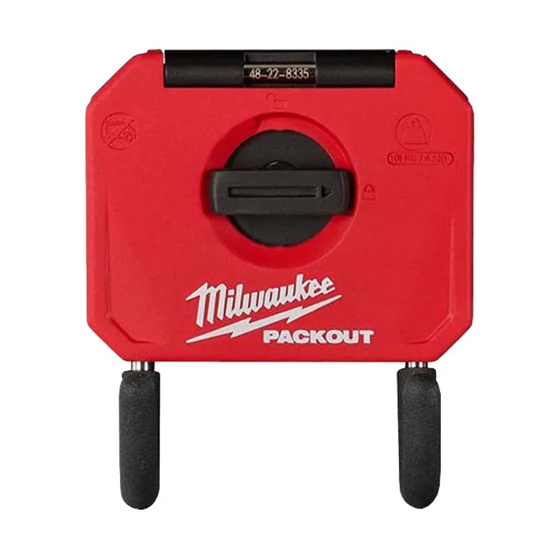 Milwaukee 48-22-8335 PACKOUT 3 Curved Hook Load Bearing 15 Pounds Tool Storage Tool Kit Durable Rubber Wall Hanging Hook