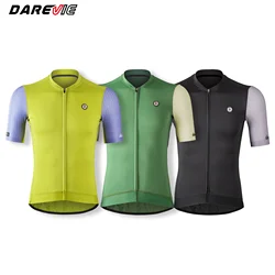 DAREVIE-Maillot de cyclisme pour homme et femme, vêtement d'été doux et respirant, séchage rapide, antidérapant, équipe professionnelle, Italie