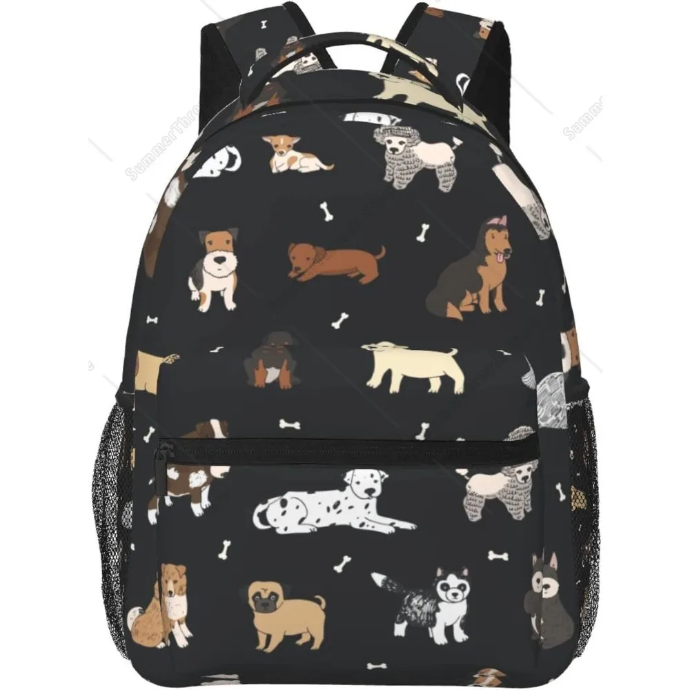 

Puppy Dogs Cute Animals Backpack School Bag For Students Teens Men Women Laptop Backpacks Travel Daypack With Multiple P