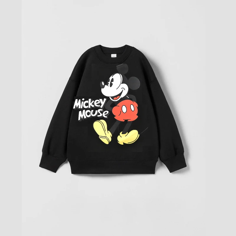 Cartoon Sweatshirts Pure Color Casual Sports Long-sleeved TShirt For Boys And Girls Fashion Wear Cute New Style Cotton Hoodies