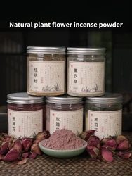 50g Natural Plant Incense Powder Rose/jasmine/lavender Handmade Thread/tray/tower/seal/electronic Incense Making Raw Materials