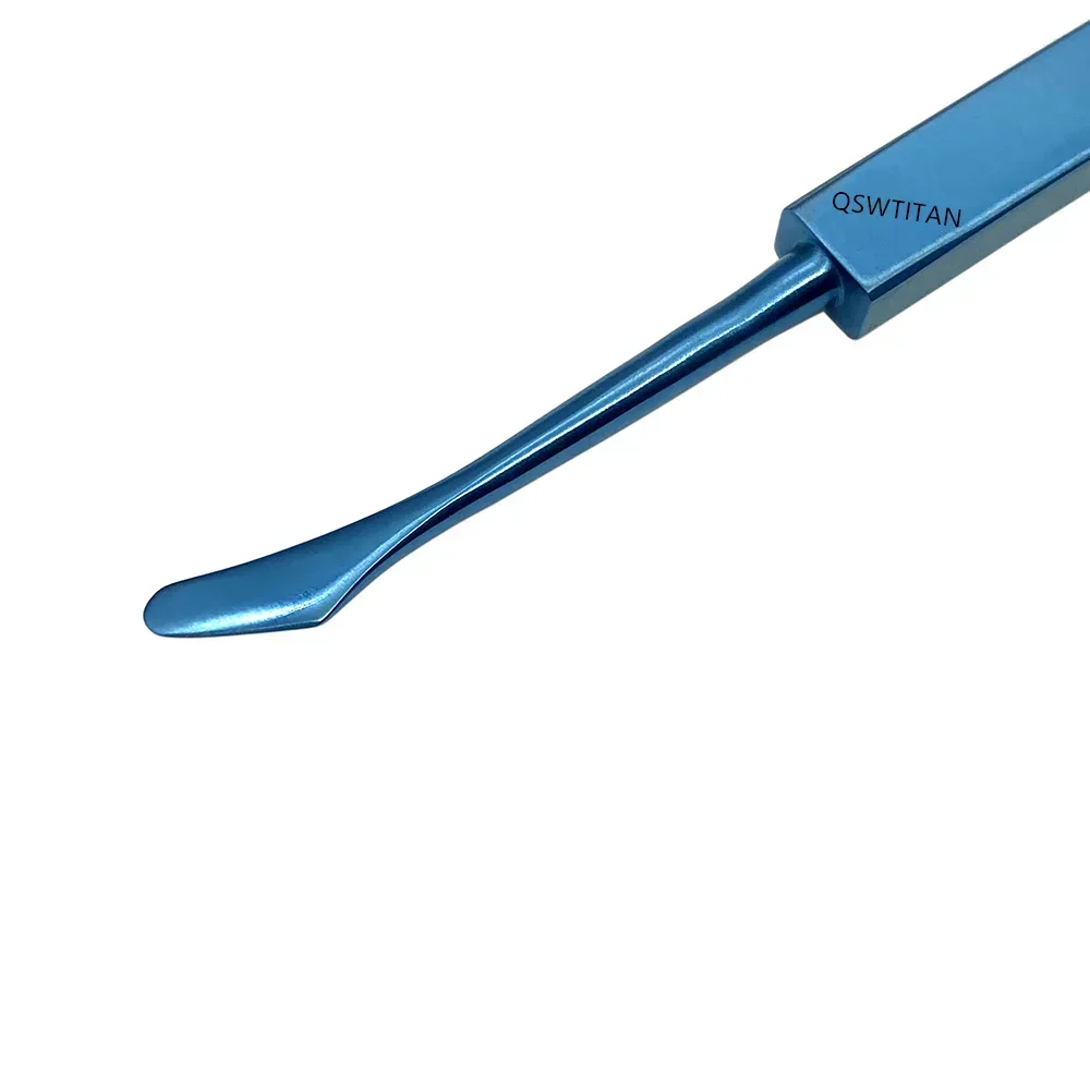 Oogchirurgisch instrument: titanium ooghaak met hoornvliesepitheliumspatel