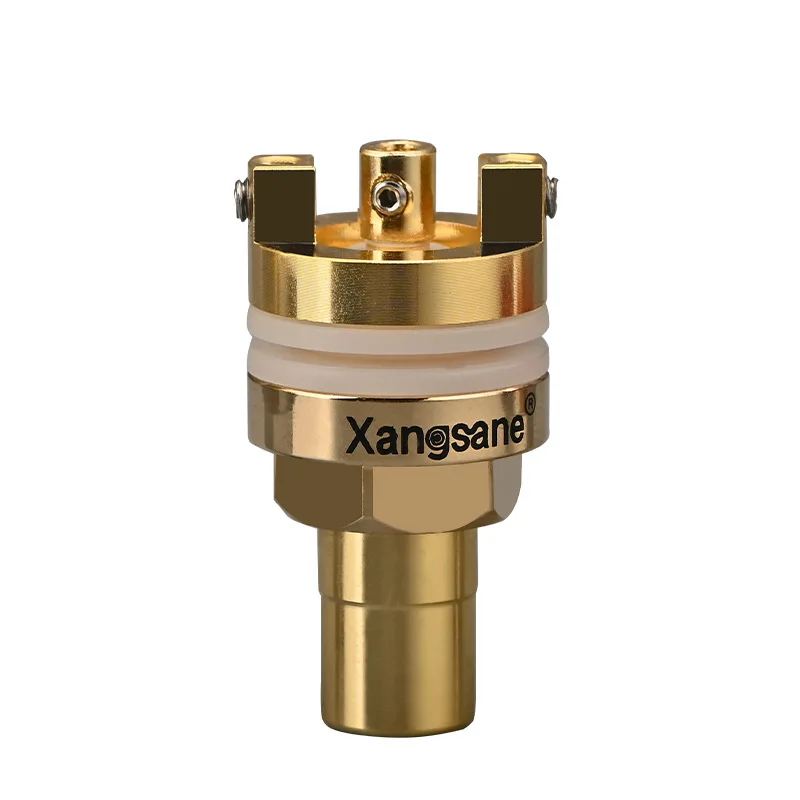 Elephant God, pure copper gold-plated rhodium-plated solder-free RCA lotus female terminal, power amplifier CD machine socket