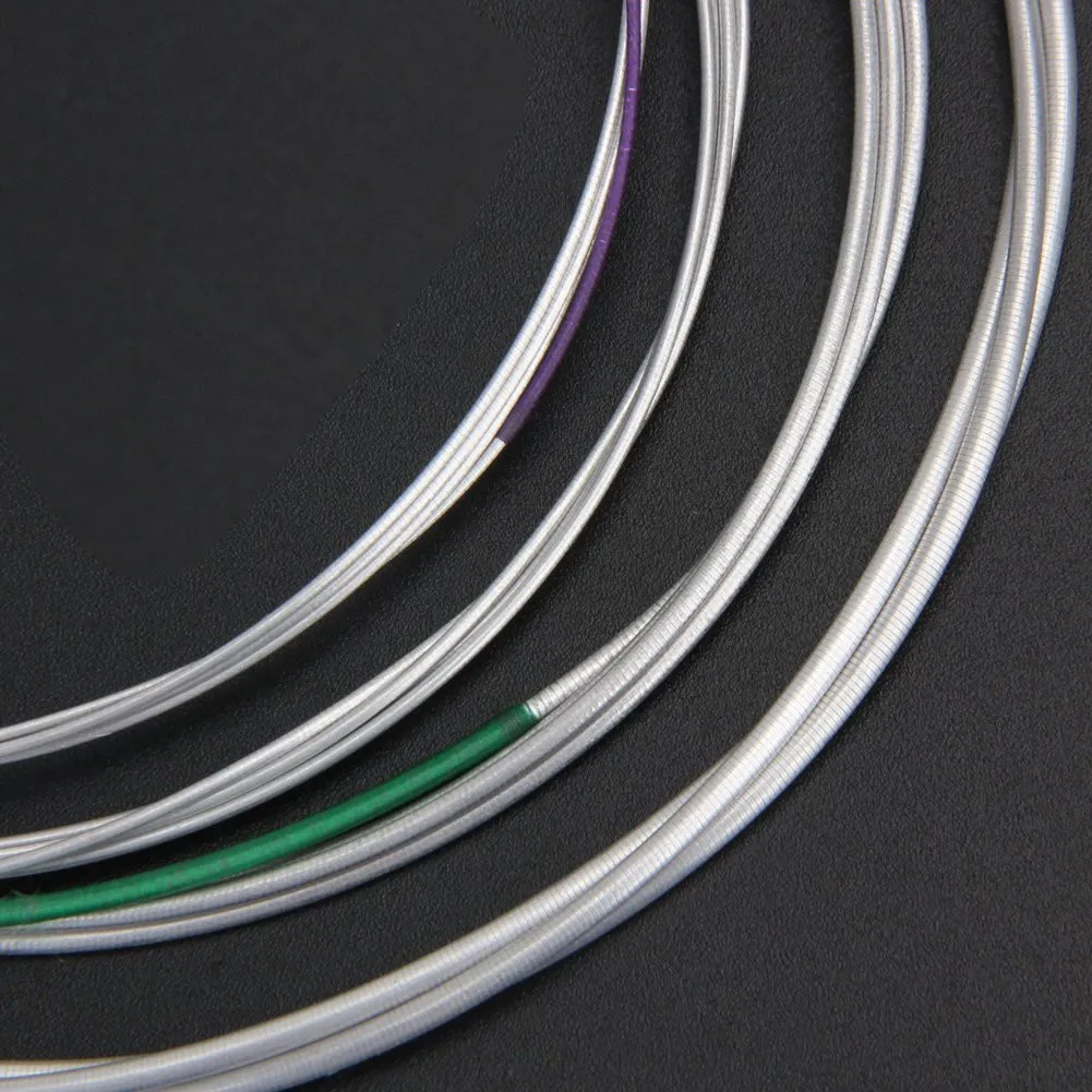 For Full Size 4/4 3/4 Cello String Set German Silver CGDA Steel Core Silver Wound Strings with Color Coded Silking Both Ends