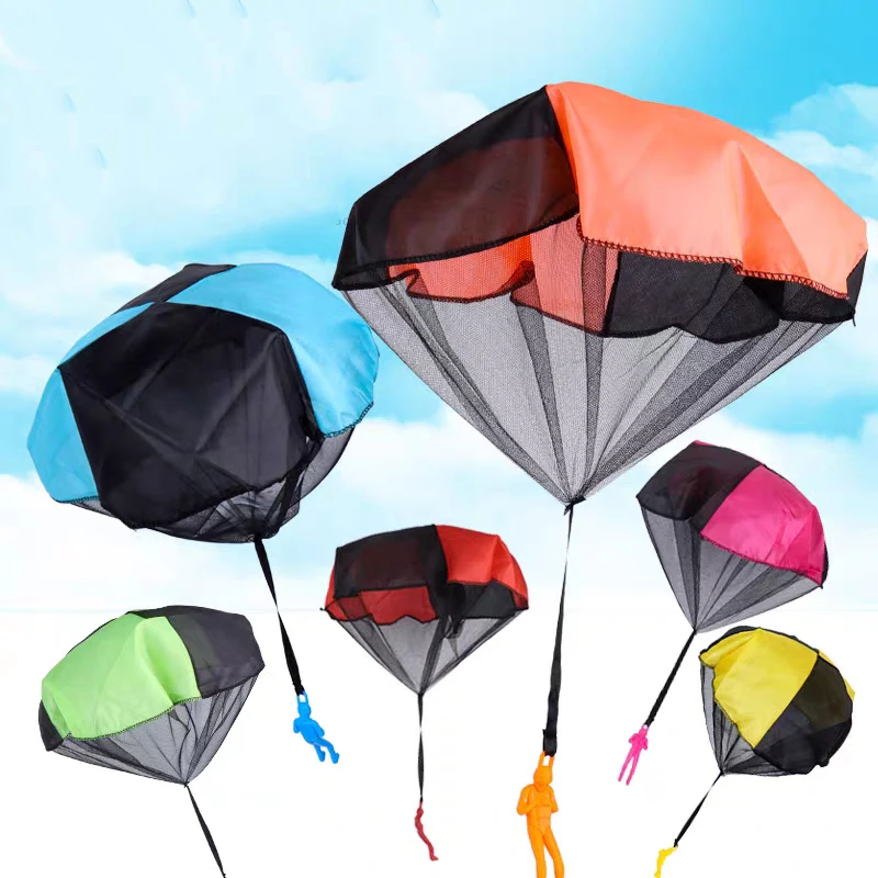 Hand Throw Soldier Parachute Toys Children's Funny Outdoor Flying Playingys Kids Boys Sensory Educational Sports Game Gifts