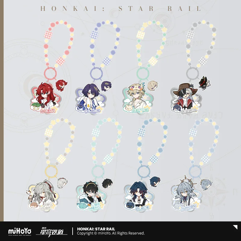 Official Honkai Star Rail Gaming Merchandise Cartoon Characters Cosplay DanHeng Boothill Men s Dormitory Pendants
