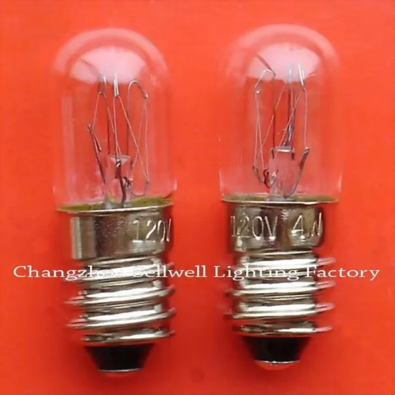 Free Shipping miniature Light Bulb 120v 4w E10 T10x28 A641 2025-03