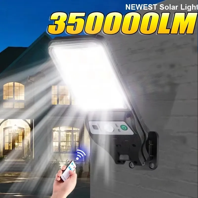 3500LM Outdoor Solar Lights Motion Sensor Solar 3 Modes Waterproof Security Wall Lighting for Patio Garden Door Street Light