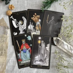 Original Starry Sky Witt Astrologer Rider High Quality Skull Tarot 78 Cards Decks Divination Oracle Spanish Russian Collectible