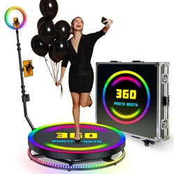 Selfie 360 Photo Booth 80 100 115cm 360 Photo Booth Machine Rotating Photo Booth Platform 360 For Wedding Parties Events