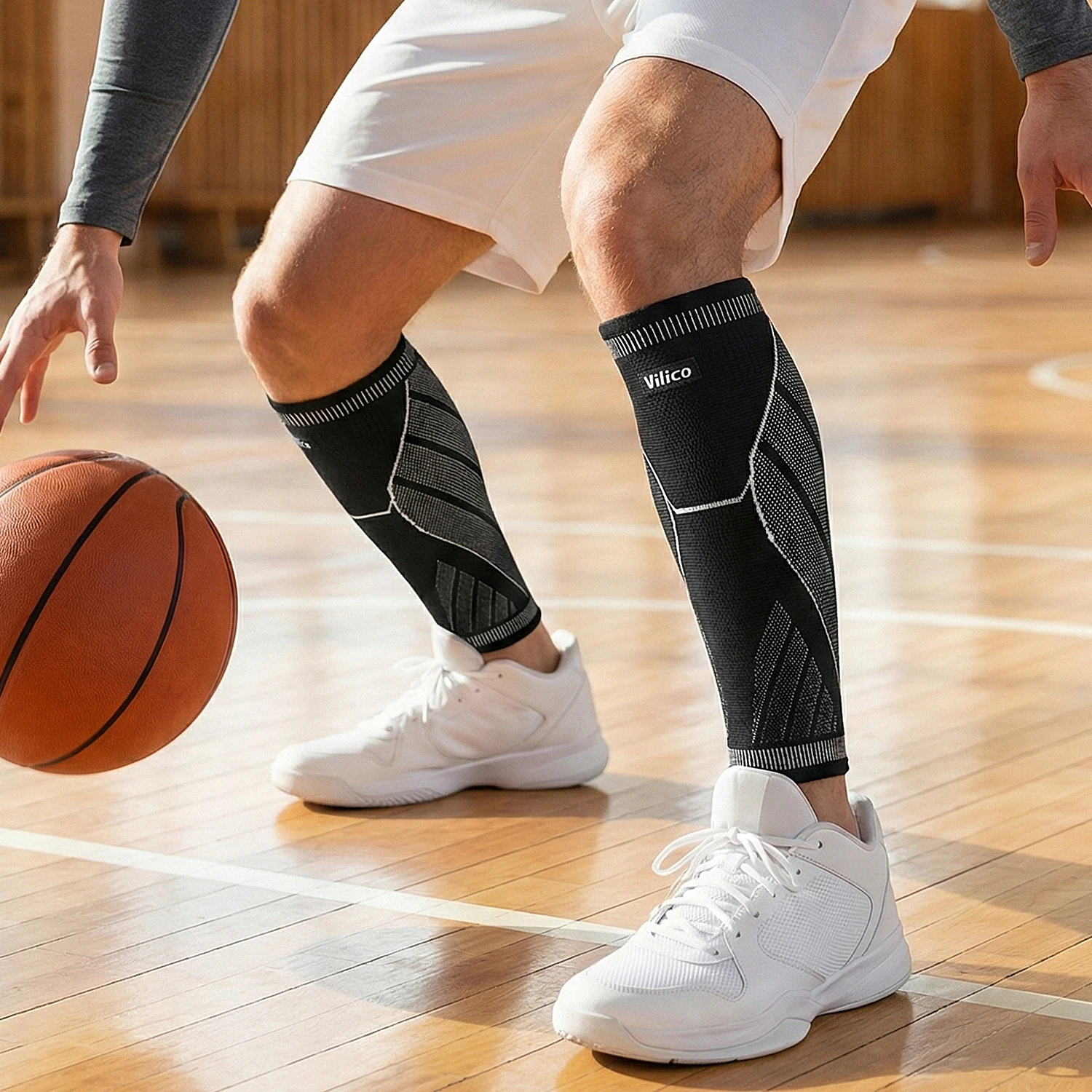 1PC Unisex Running Athletics Compression Sleeves - Leg Calf Shin Splints Elbow Knee Pads for Sports Safety Protection view 6