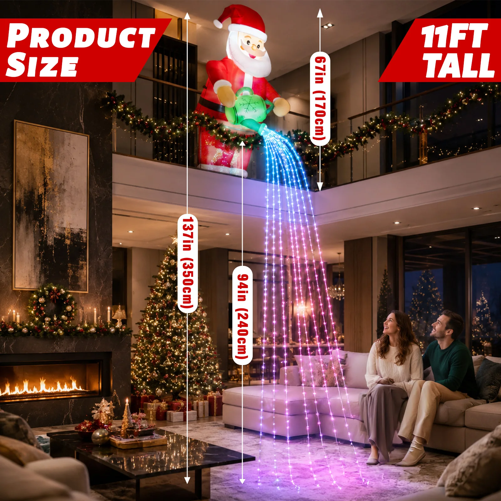 11 kaki, dekorasi Natal tiup u - Outdoor Furniture Decor ulasan dan harga