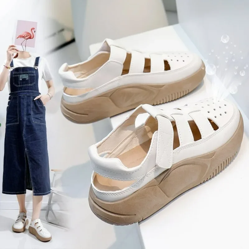 Comemore Luxury Shoes for Women\'s Sandals Summer 2025 New Woman comfortable flat shoes for Girls Platform Heels designer sandals