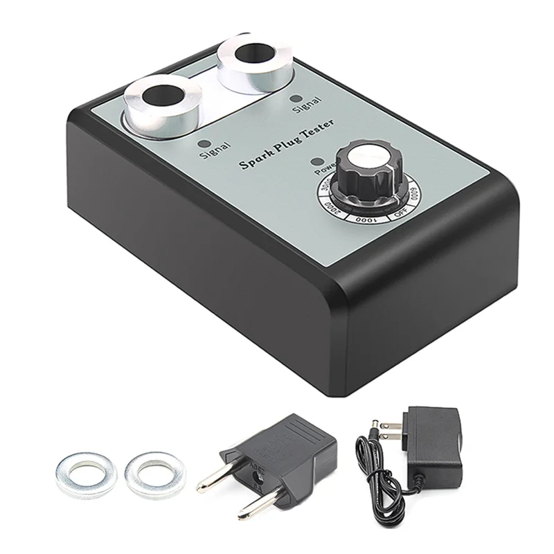 

Прочный автомобильный тестер свечей зажигания Тестер свечей зажигания 12V2A Анализатор безопасных свечей Тестер свечей зажигания с двойной вилкой Прецизионные инструменты зажигания