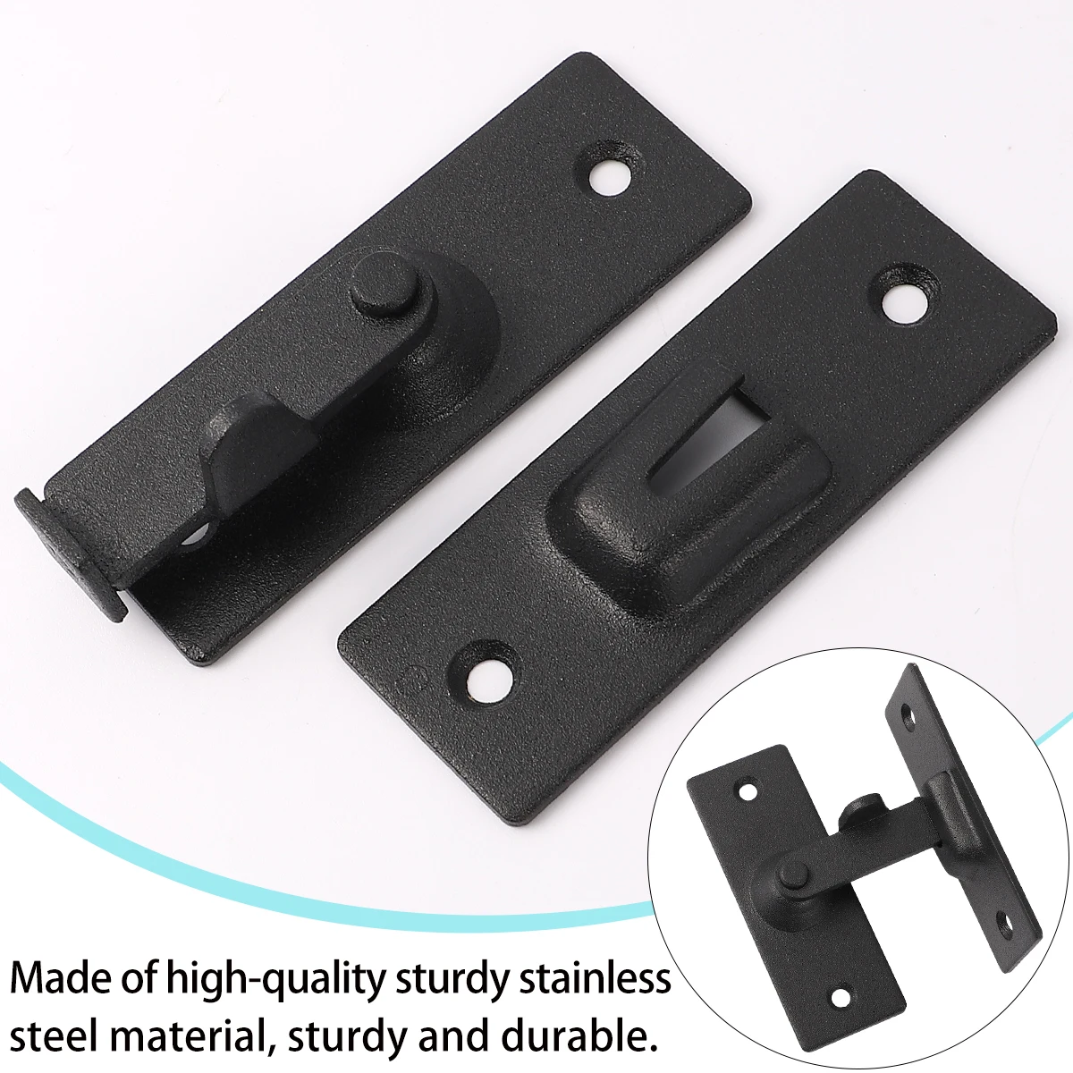 

Штифт из нержавеющей стали. Практичный дверной замок. Защелка. Простая защелка с несколькими заданиями на 90 градусов.