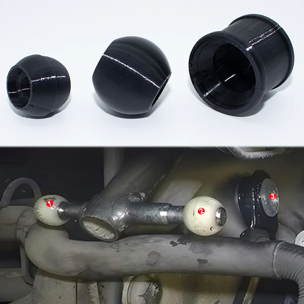 3PCS For VW Transporter T4 1990-2003 Car Gear Shift Selector Linkage Bush Repair Kit new 701711166 7D0711131 Car Fix Replacement