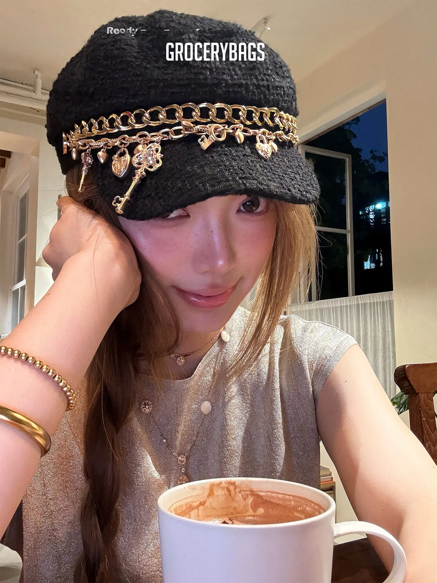 cerybags-boina-de-tweed-con-patron-de-llaves-elegante-estiliza-el-rostro-accesorio-de-moda-primavera-versatil-juvenil-g