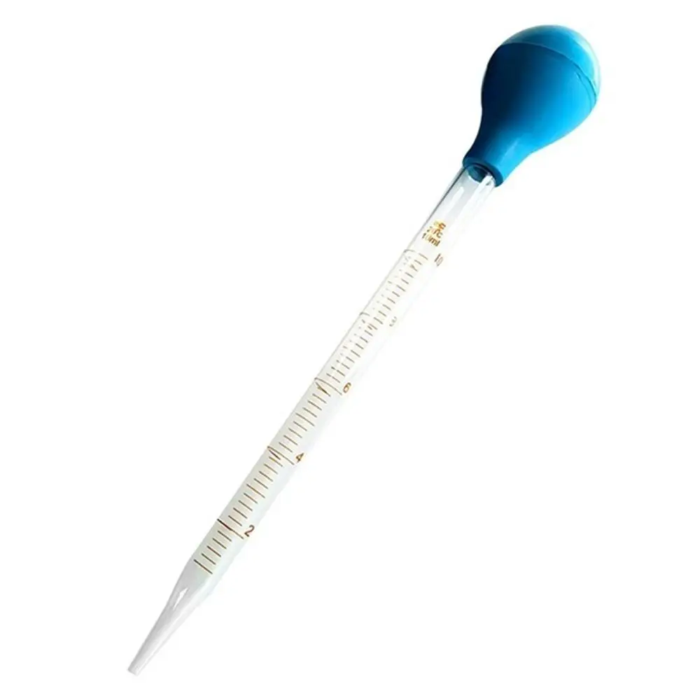 Experiment 10ml With Scale Pipet Scale  Dropper Rubber Head Pipettors Glass