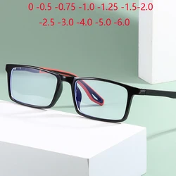 Spring Hinge Student Prescription Glasses For The Nearsighted Ultralight Sport TR90 Myopia Spectacles Diopter 0 -0.5 -0.75 To -6