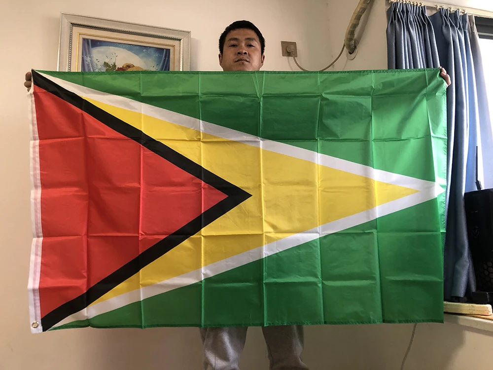 SKY FLAG Bandera colgante poliéster resistente República de Guinea - imagen 4