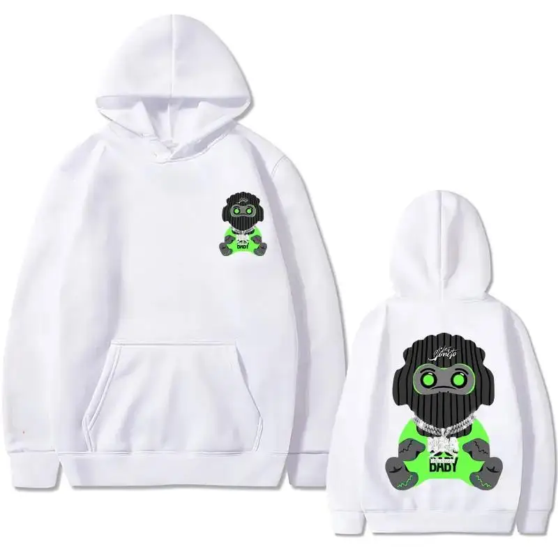 Singer Youngboy Never Broke Again Colorful Monkey Gear 38 Baby Graphic Hoodie Men's Vintage Sweatshirt Oversized Streetwear