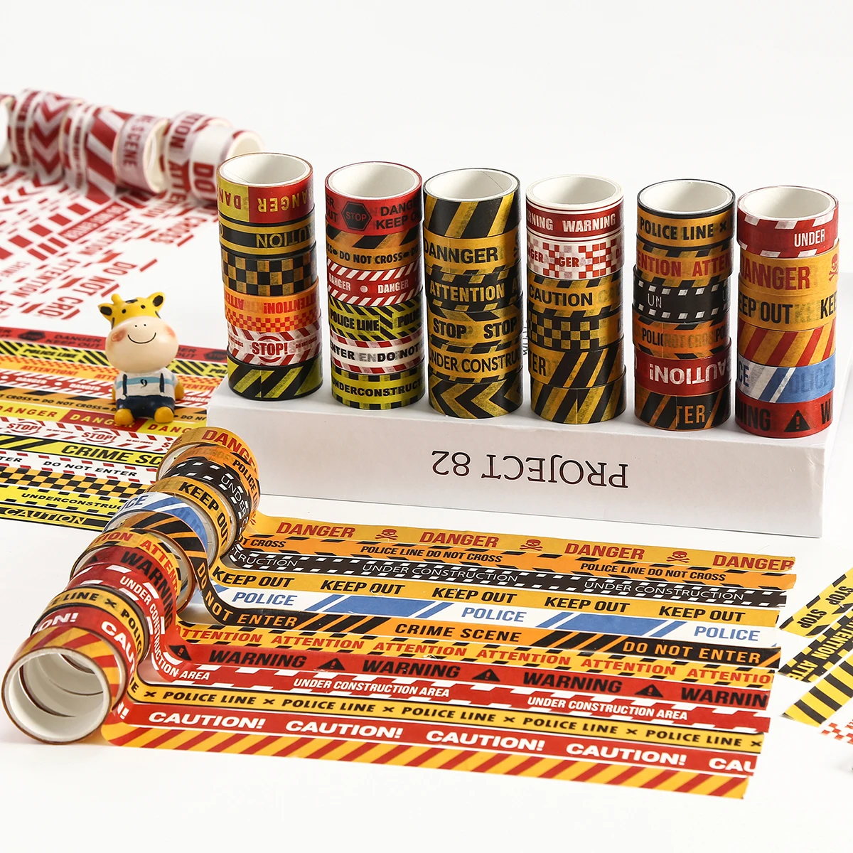 

Набор декоративных лент Washi с полицейской символикой, 12/16 рулонов, для скрапбукинга, ведения дневников, поделок своими руками и аксессуаров для планировщиков