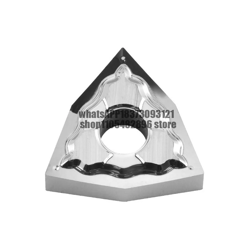 Numerical control Blade for aluminum, triangular outer circle peach-shaped turning tool, alloy knife head for copper