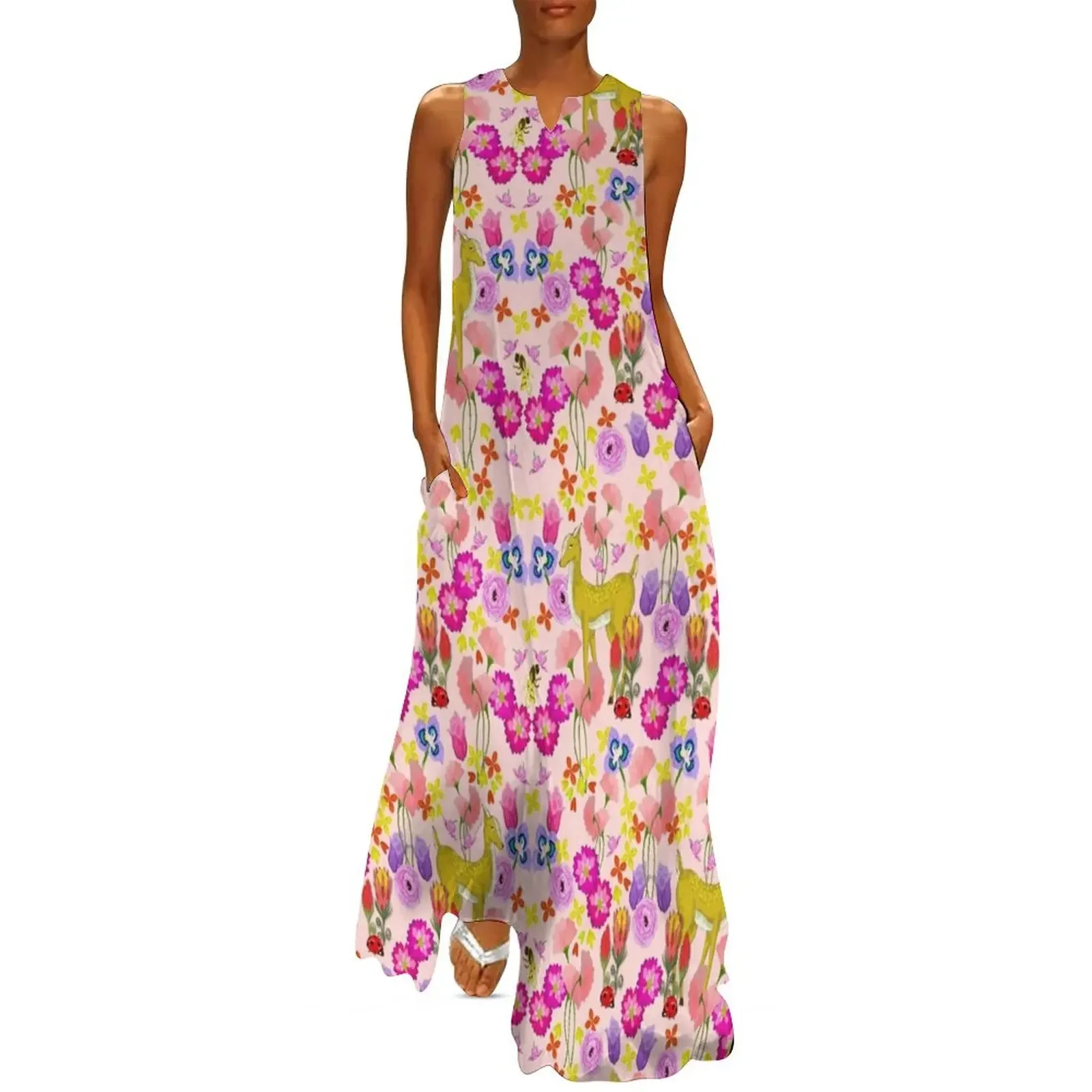 

oh Deer!!! Long Dress summer dress korean women Cocktail of dresses women's evening dresses women's summer clothing 2025 Dress