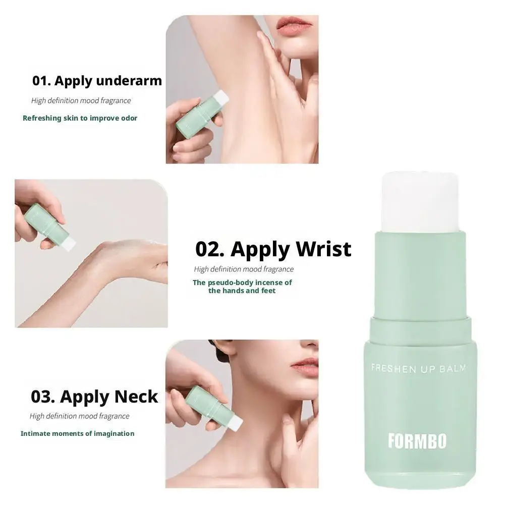 Bastone deodorante solido da 2 pezzi Balsamo profumato solido Bastone deodorante profumato fresco a lunga durata per trucco donna e uomo
