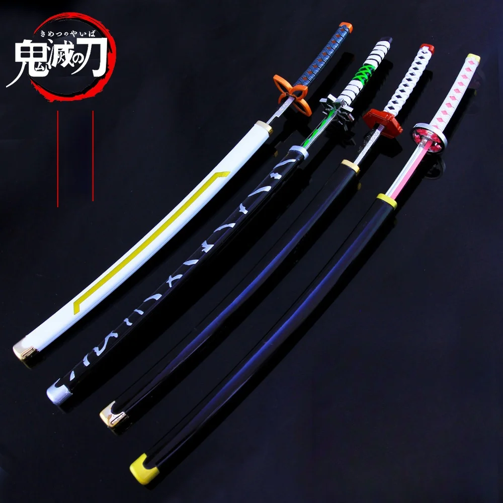 25ซม.Demon SlayerดาบMini Tanjirou Zenitsu KatanaดาบKiller Devilsเหล็กจริงญี่ปุ่นอะนิเมะคอสเพลย์Propของเล่นของขวัญ