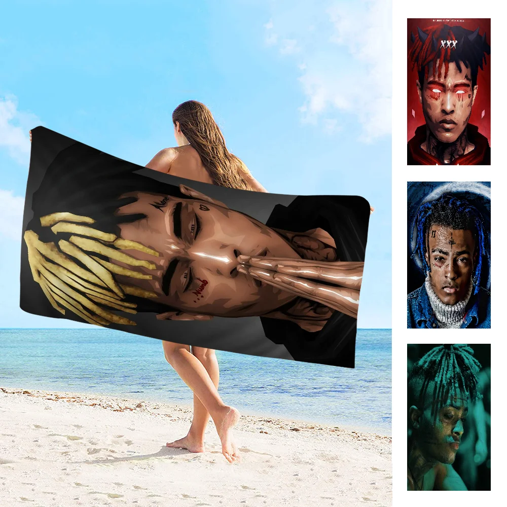 X-XXXTENTACIONES-Hot Rapper Beach Towel Colorful Bath Towels For Girl Microfiber Quick Dry Custom Sand Free Beach Yoga Gym Pool