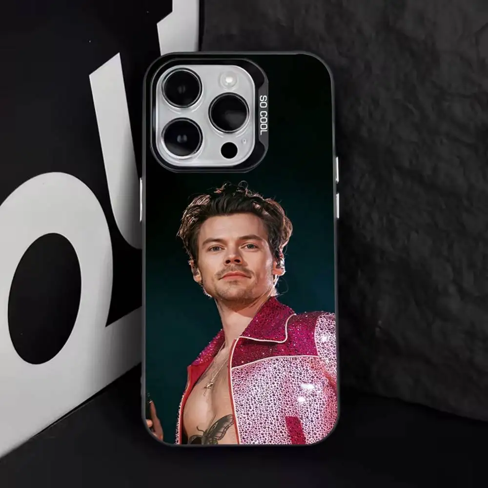 H-HaRRyS singer Styles-s For iPhone 17,16,15,14,13,12,11,Pro,Max,Plus,E,Air,Mini Anti Fall Black Matte Hard Bumper Phone Case - view 5